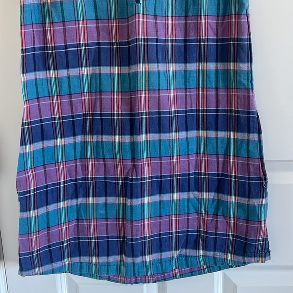 Urban Outfitters Plaid Lark & Wolff Plaid Pocket Short Sleeve Dress Size XS - Picture 3 of 6